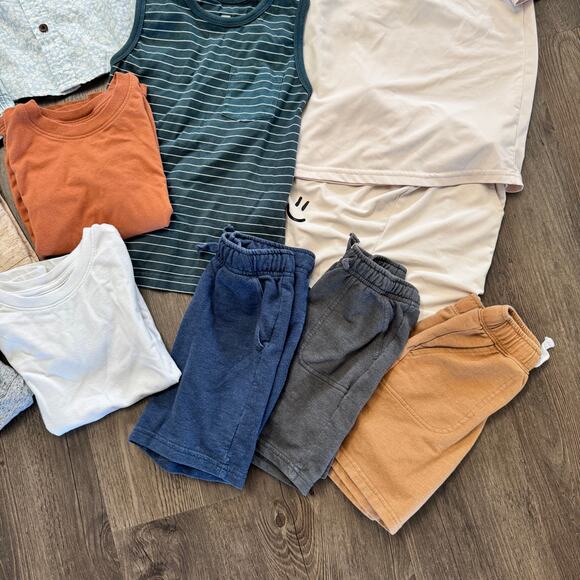 Toddler Little Boy Spring Summer Outfit Set 5T Clothing Lot of 14 Top Short - Picture 5 of 7